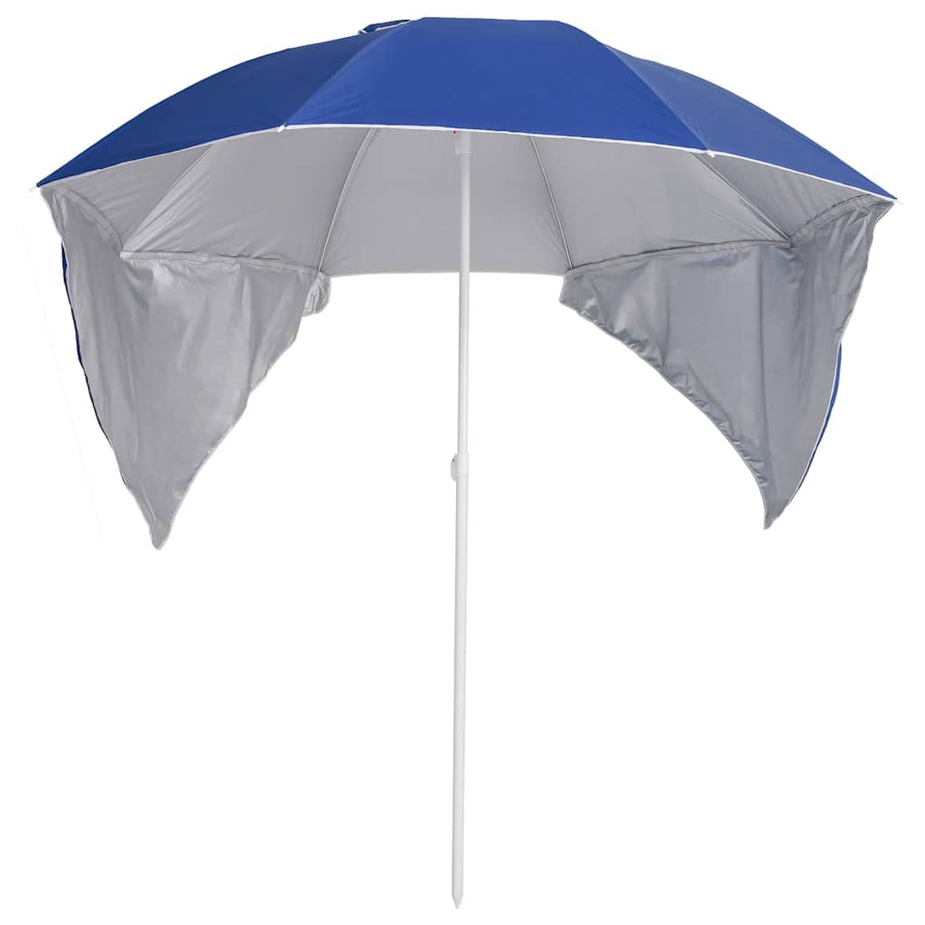 Garden Parasol Beach Side Walls 215 Cm Sand Blue Anthracite Green Yellow 190 X 2
