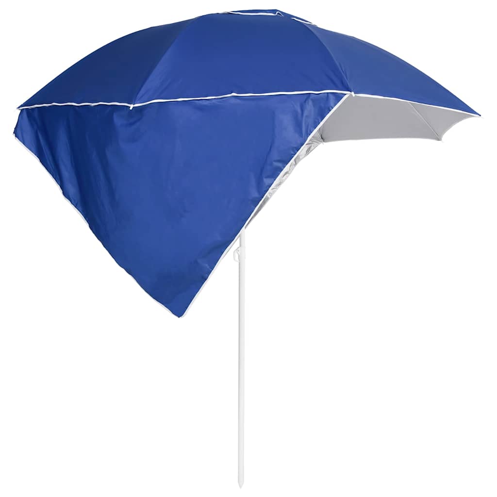 Garden Parasol Beach Side Walls 215 Cm Sand Blue Anthracite Green Yellow 190 X 2