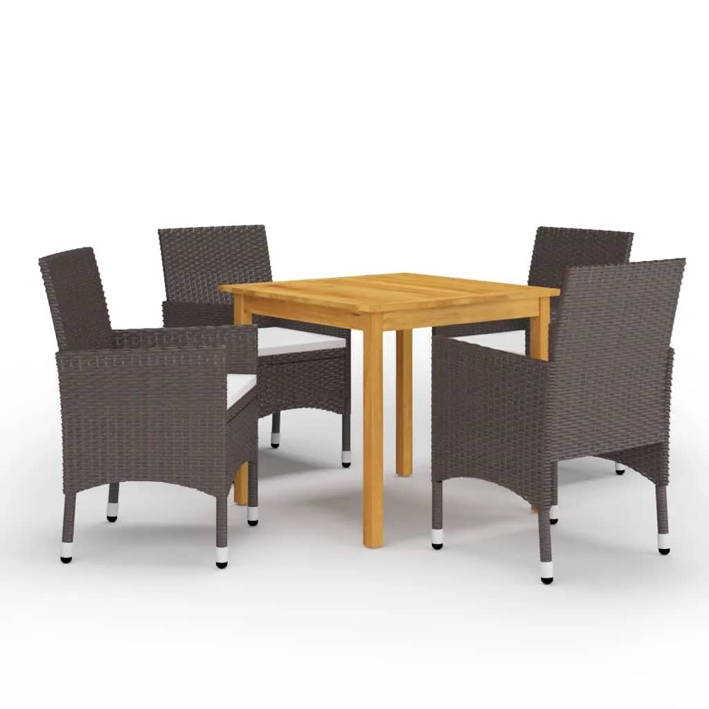 3 Piece Garden Dining Set With Cushions