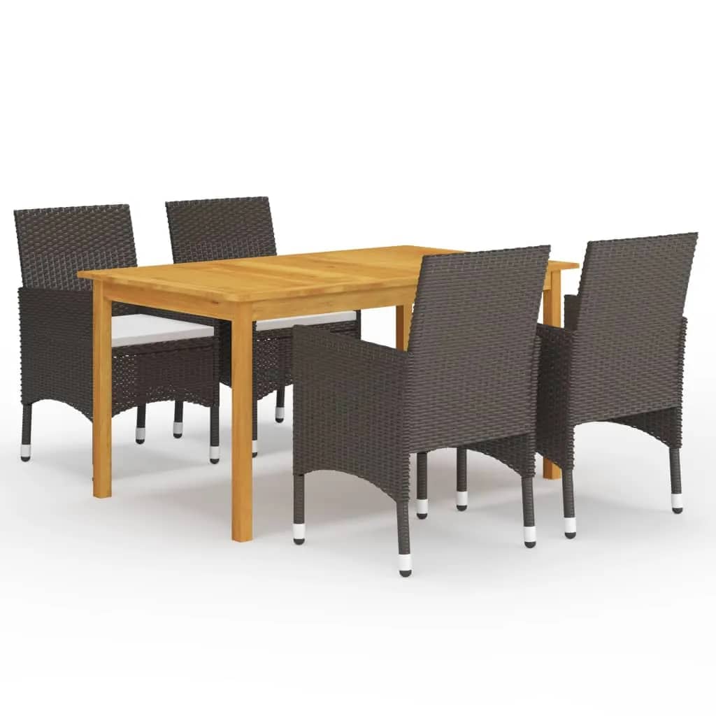 3 Piece Garden Dining Set With Cushions