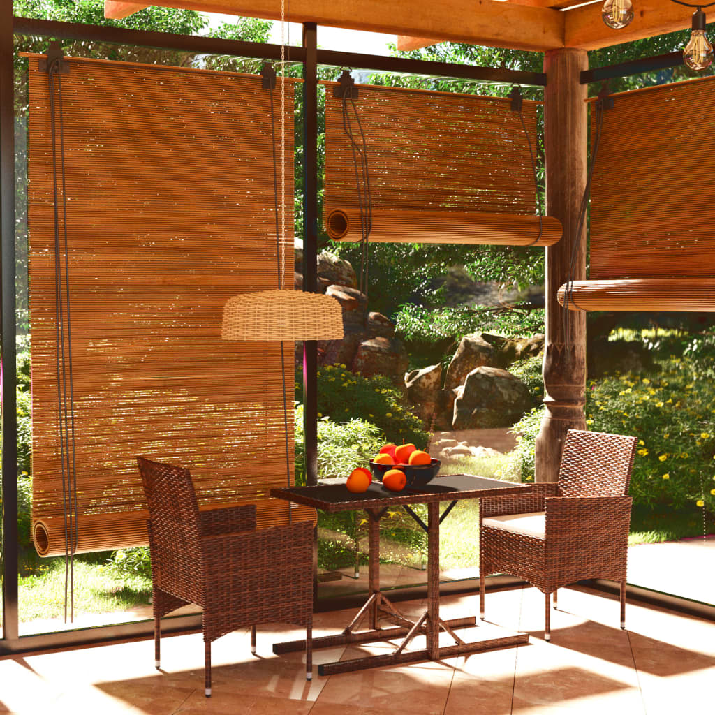 3 Piece Garden Dining Set Poly Rattan And Tempered Glass