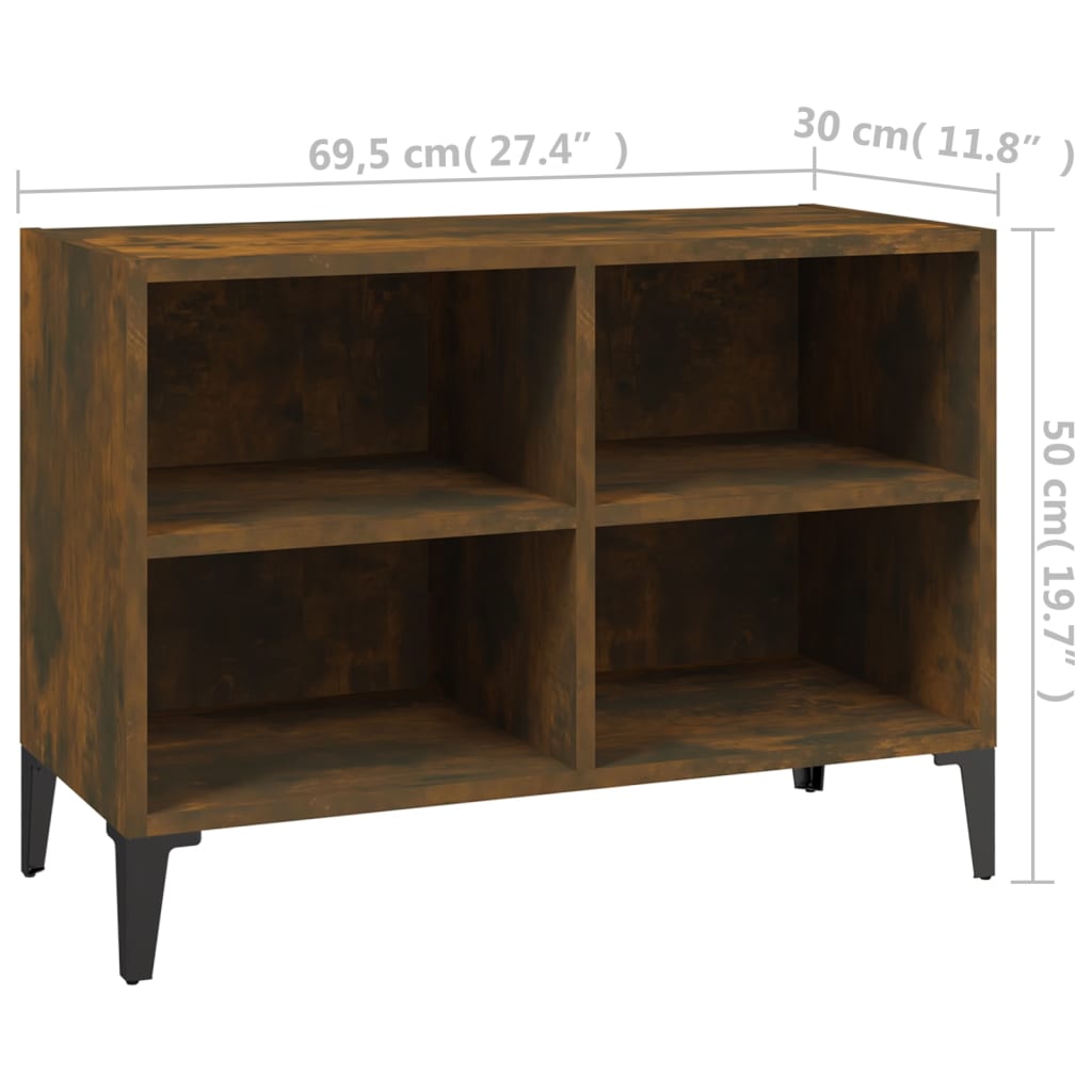 Tv Cabinet With Metal Legs 69.5X30X50 Cm