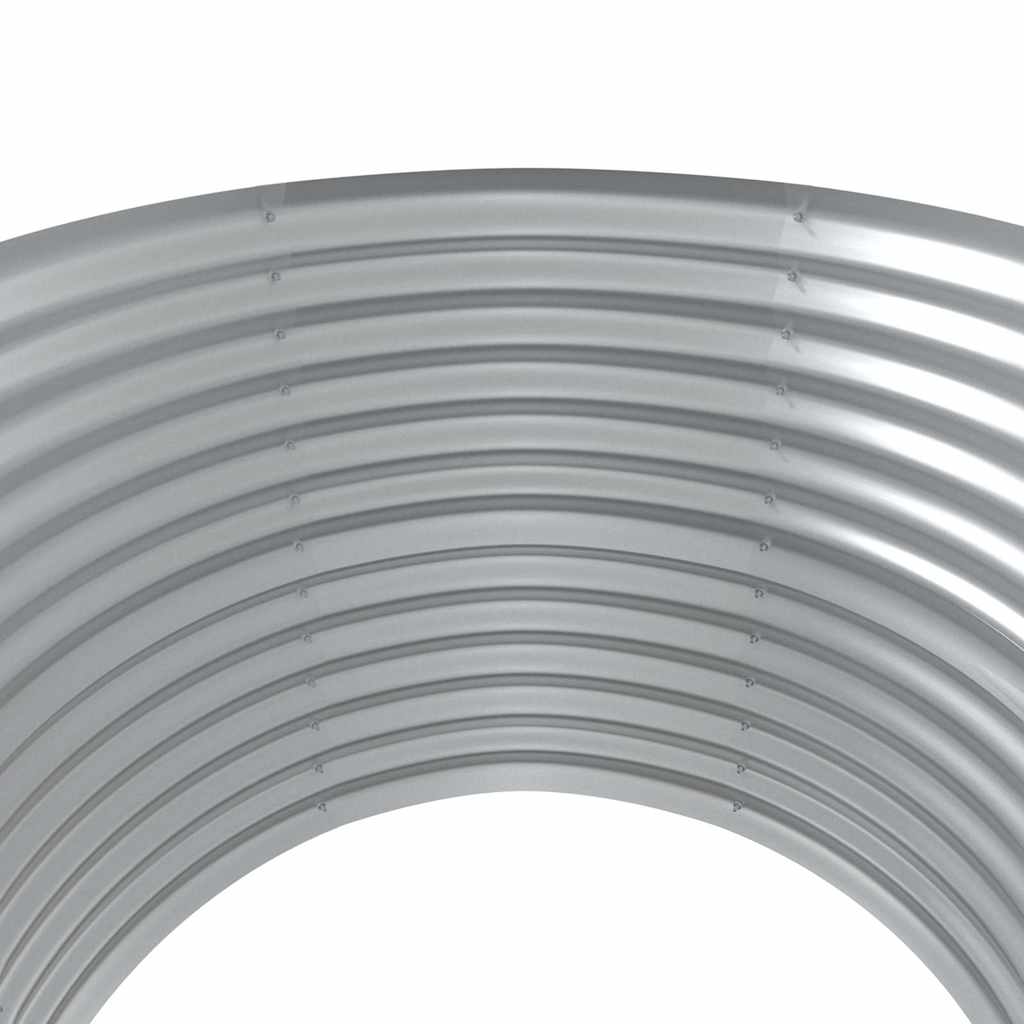 Planter Galvanised Steel Raised Garden Bed Outdoor Vegetable Flower Box grey 100