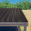 Roofing Shingles & Tiles 12x Galvanised Steel Roof Panels 60x36cm Sheets Silver