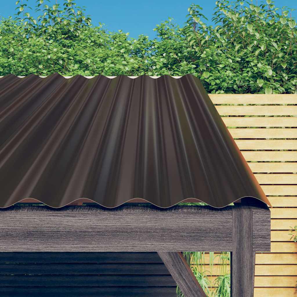 Roofing Shingles & Tiles 12x Galvanised Steel Roof Panels 60x36cm Sheets Silver