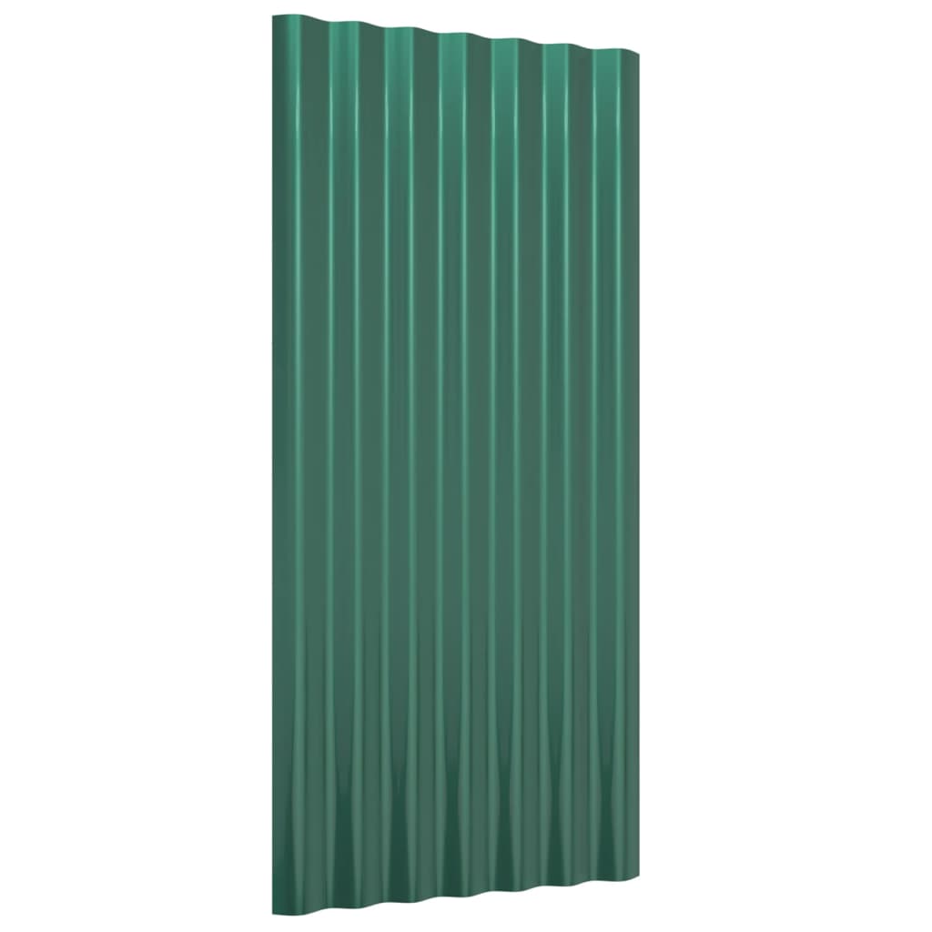 Roof Panels 12 Pcs Galvanised Steel