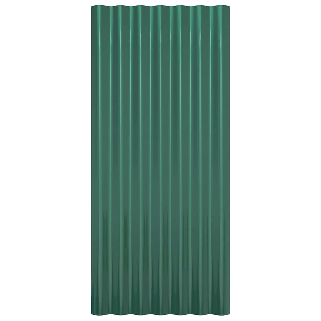 Roof Panels 12 Pcs Galvanised Steel