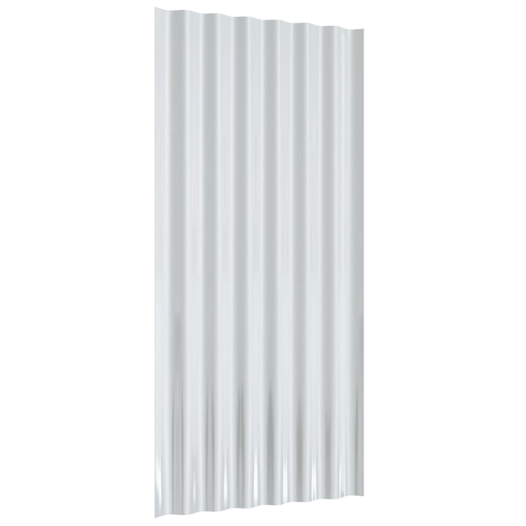 Roof Panels 12 Pcs Galvanised Steel
