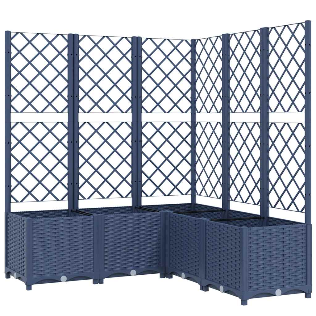 Garden Planter With Trellis Pp