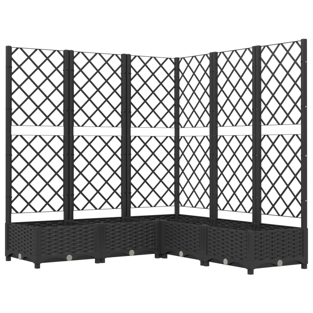 Garden Planter With Trellis Pp