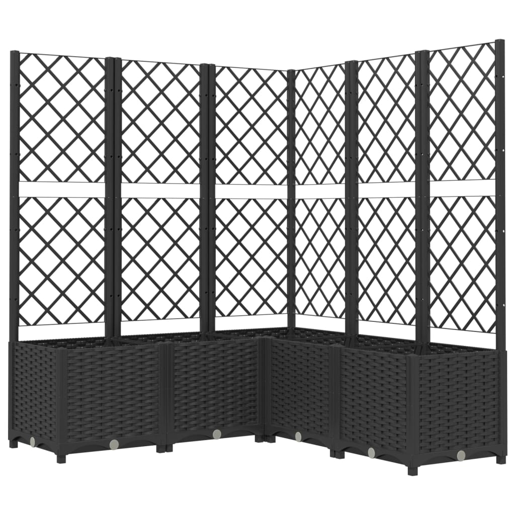 Garden Planter With Trellis Pp