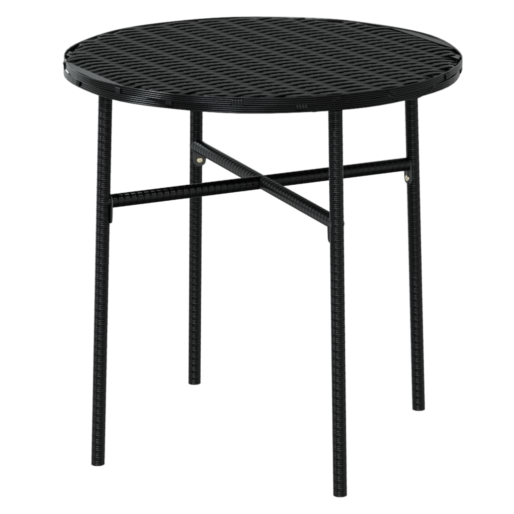 3 Piece Garden Dining Set Poly Rattan