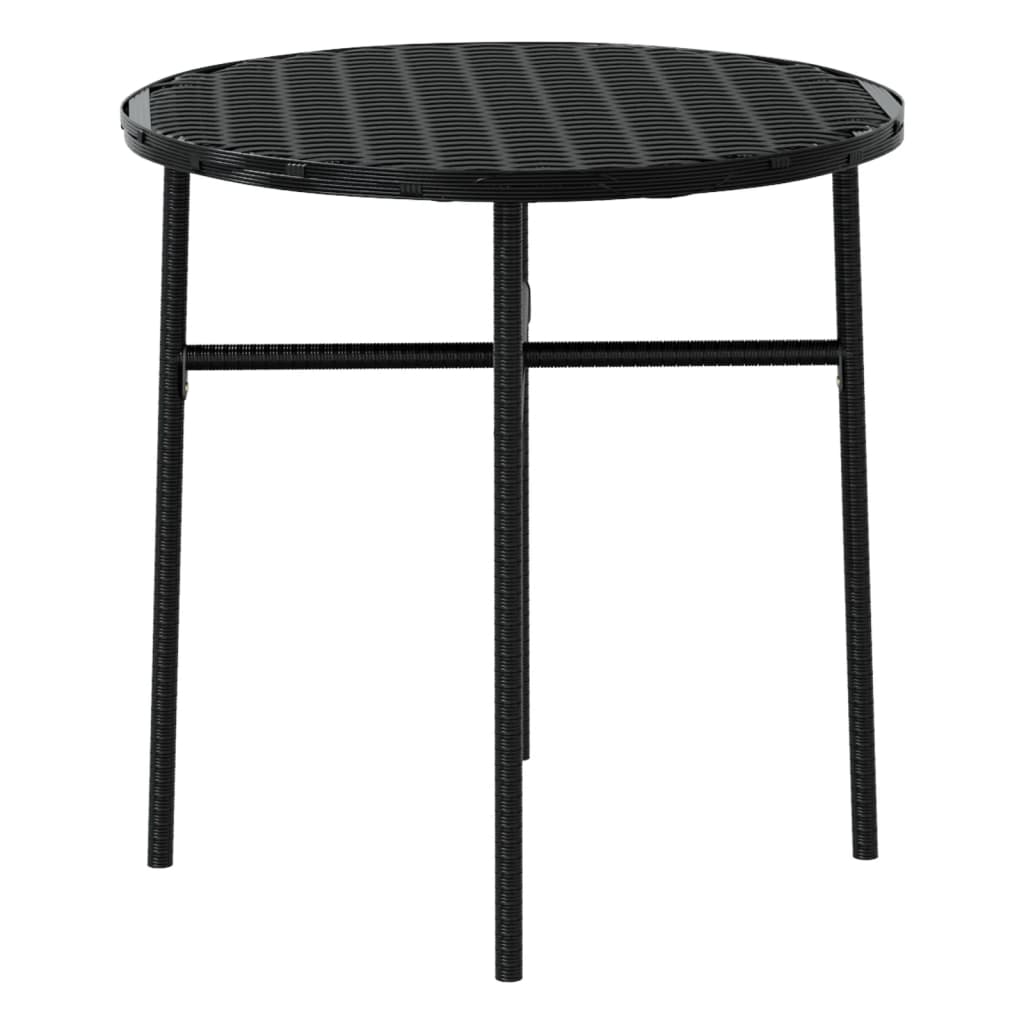 3 Piece Garden Dining Set Poly Rattan