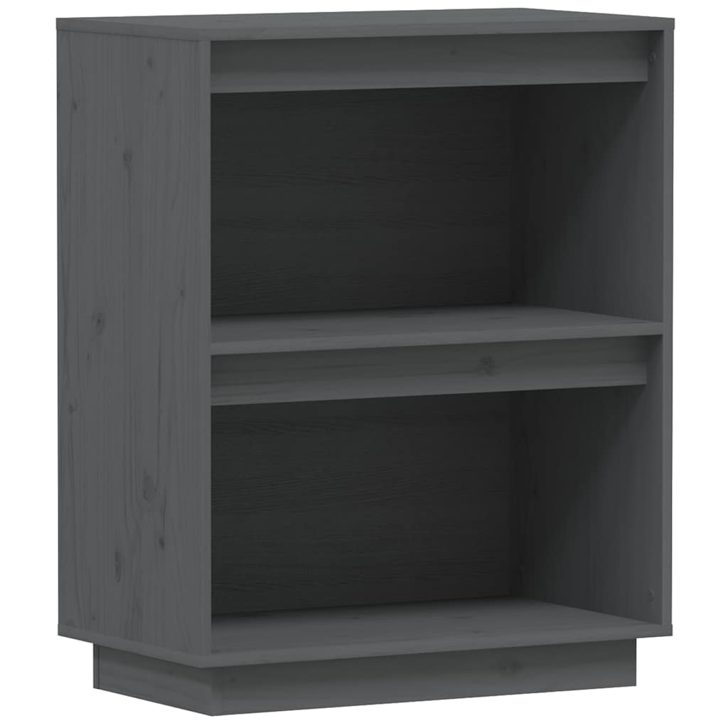 Sideboard Console Cabinet 60X34X75 Cm Solid Wood Pine honey brown black grey 60