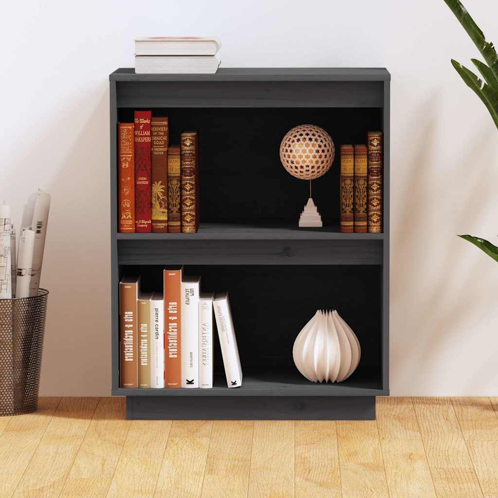 Sideboard Console Cabinet 60X34X75 Cm Solid Wood Pine honey brown black grey 60