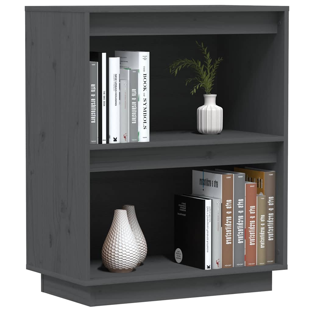 Sideboard Console Cabinet 60X34X75 Cm Solid Wood Pine honey brown black grey 60