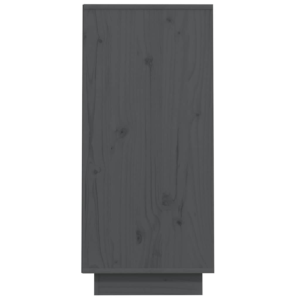 Sideboard Console Cabinet 60X34X75 Cm Solid Wood Pine honey brown black grey 60