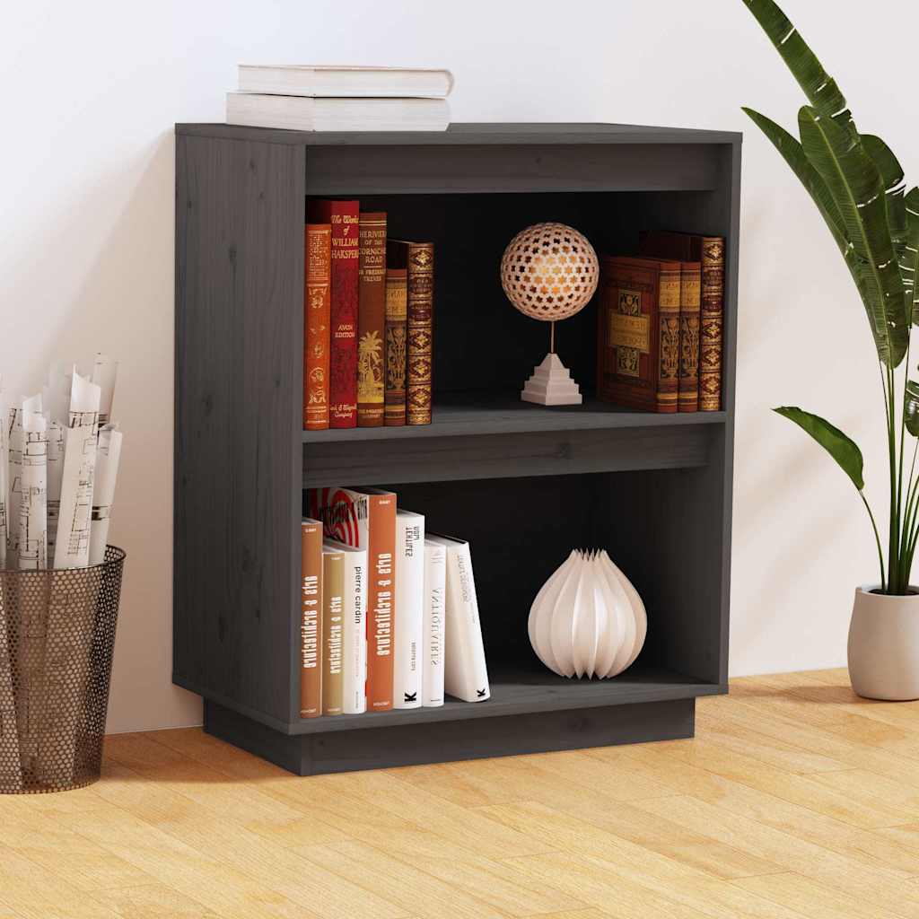 Sideboard Console Cabinet 60X34X75 Cm Solid Wood Pine honey brown black grey 60