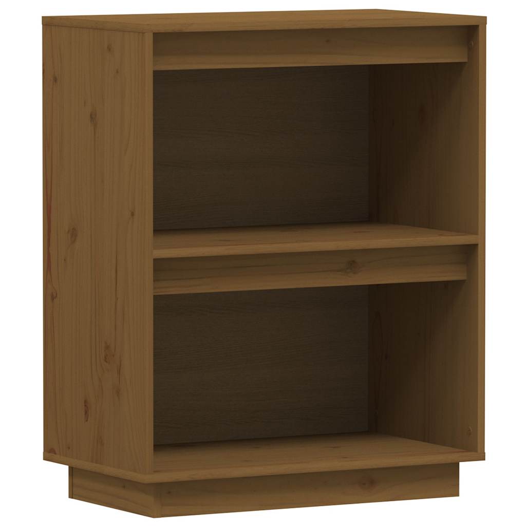 Sideboard Console Cabinet 60X34X75 Cm Solid Wood Pine honey brown black grey 60