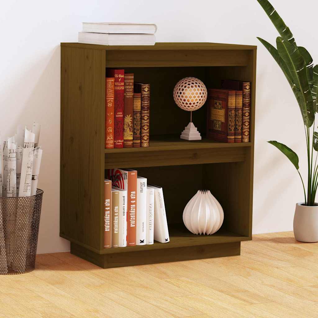 Sideboard Console Cabinet 60X34X75 Cm Solid Wood Pine honey brown black grey 60