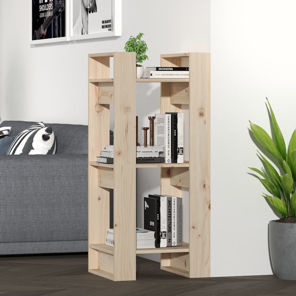 Book Cabinet/Room Divider Solid Wood Pine