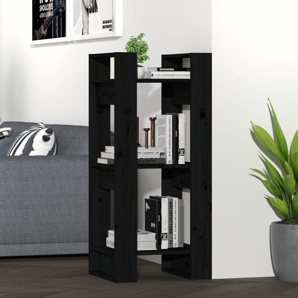 Book Cabinet/Room Divider Solid Wood Pine