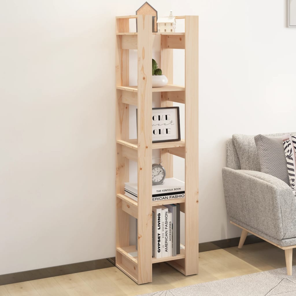 Book Cabinet/Room Divider Solid Wood Pine
