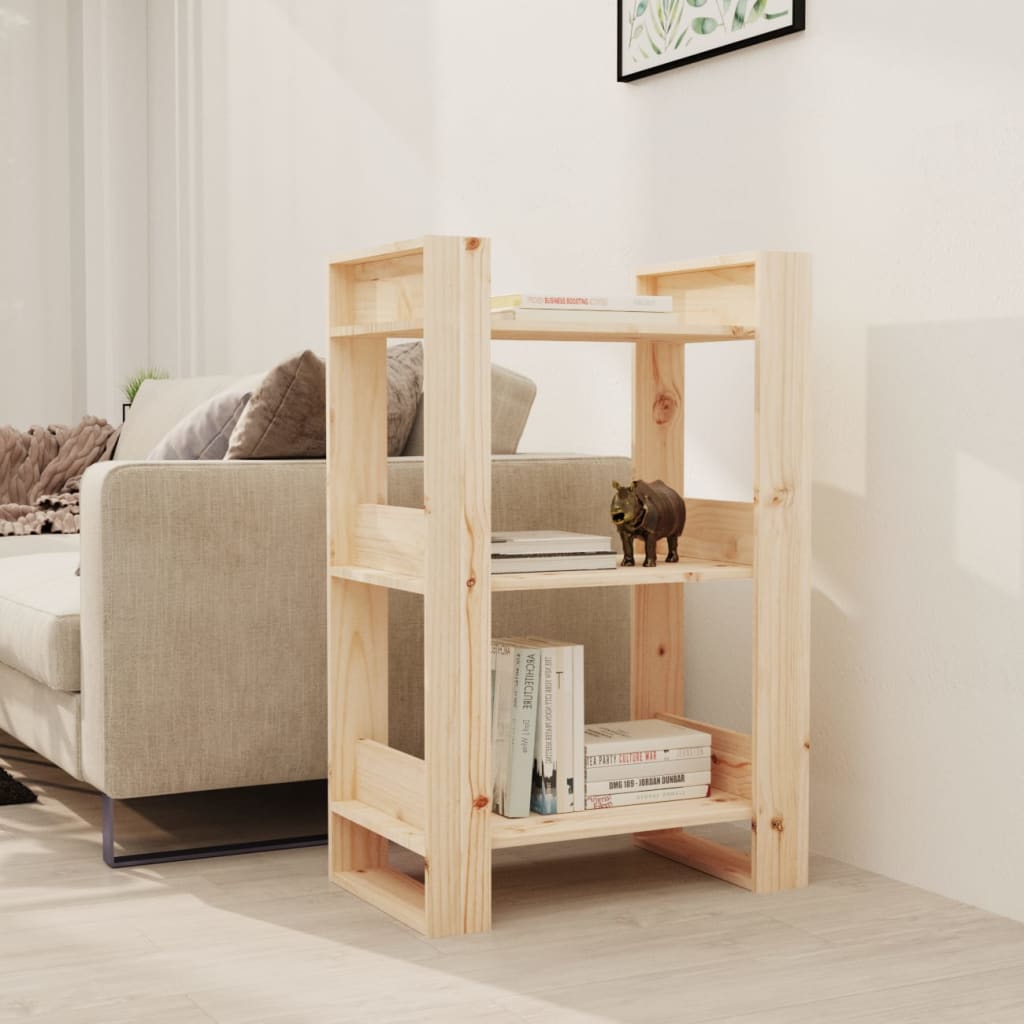 Book Cabinet/Room Divider Solid Wood Pine