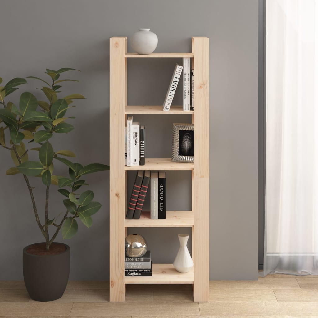 Book Cabinet/Room Divider Solid Wood Pine