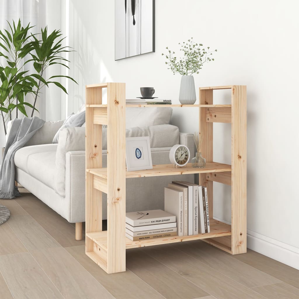Book Cabinet/Room Divider Solid Wood Pine