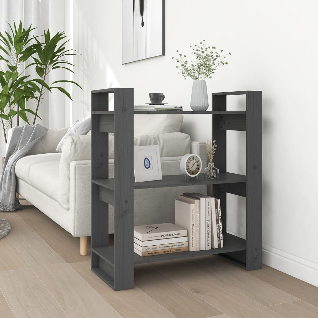 Book Cabinet/Room Divider Solid Wood Pine