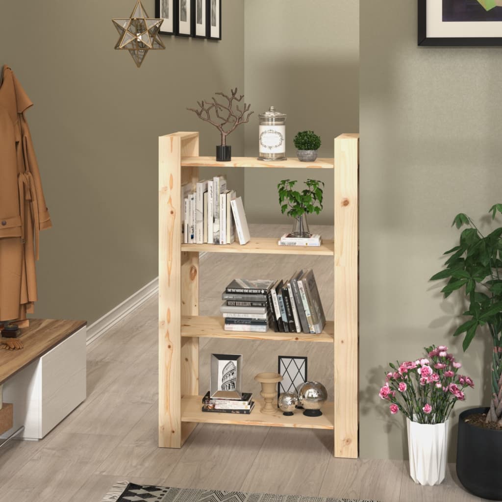 Book Cabinet/Room Divider Solid Wood Pine