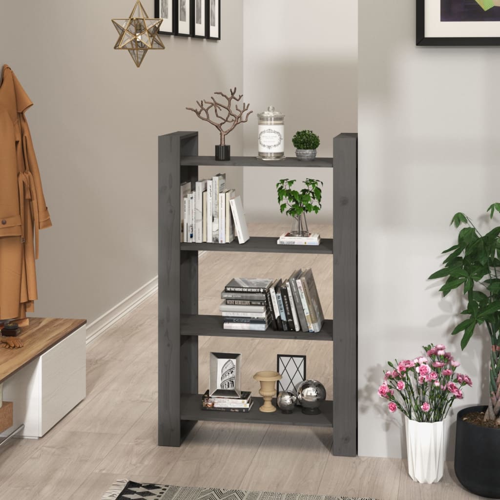 Book Cabinet/Room Divider Solid Wood Pine