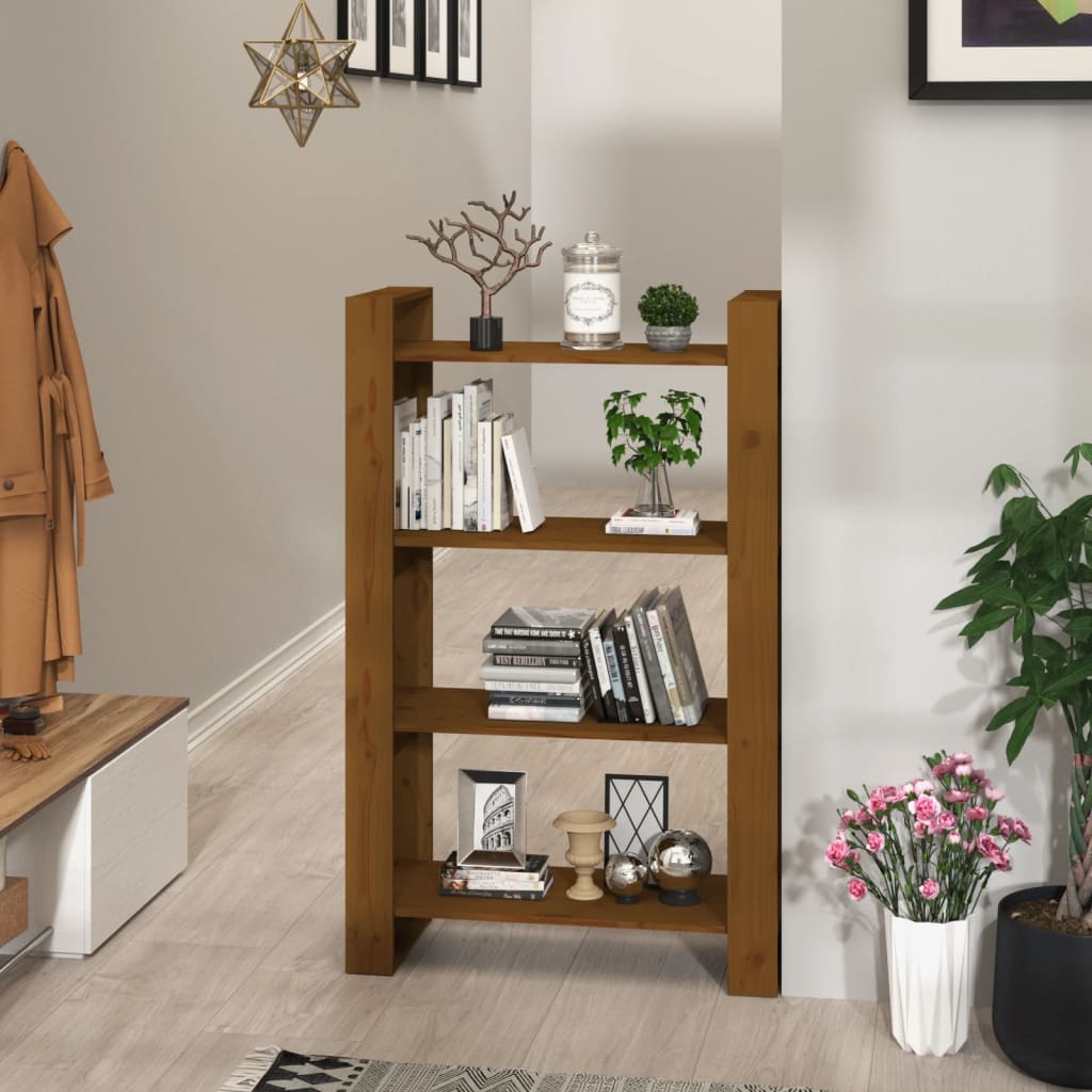 Book Cabinet/Room Divider Solid Wood Pine