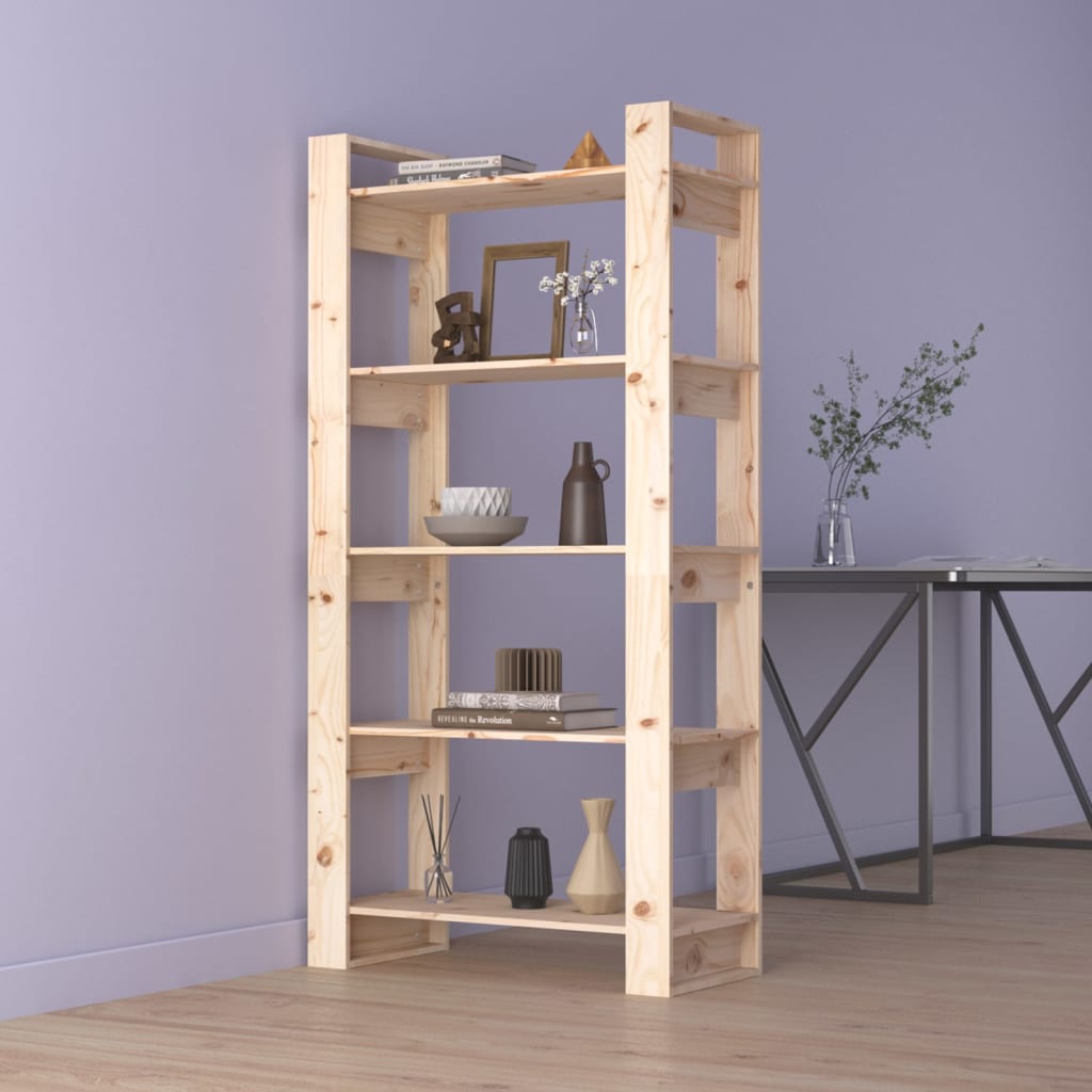 Book Cabinet/Room Divider Solid Wood Pine