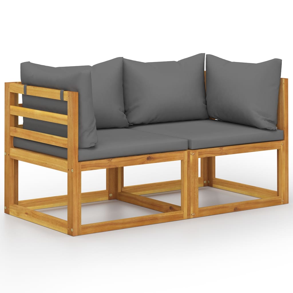 9 Piece Garden Lounge Set With Cushions Solid Wood Acacia