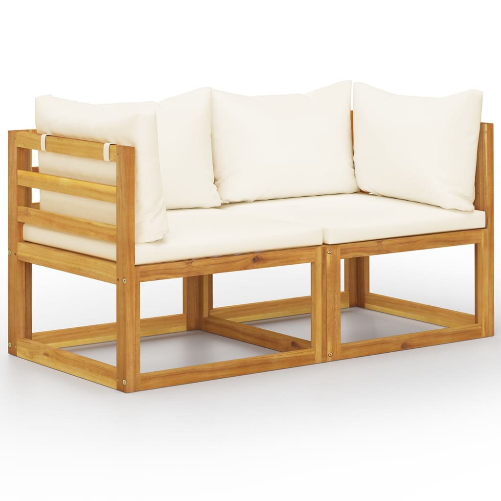 9 Piece Garden Lounge Set With Cushions Solid Wood Acacia