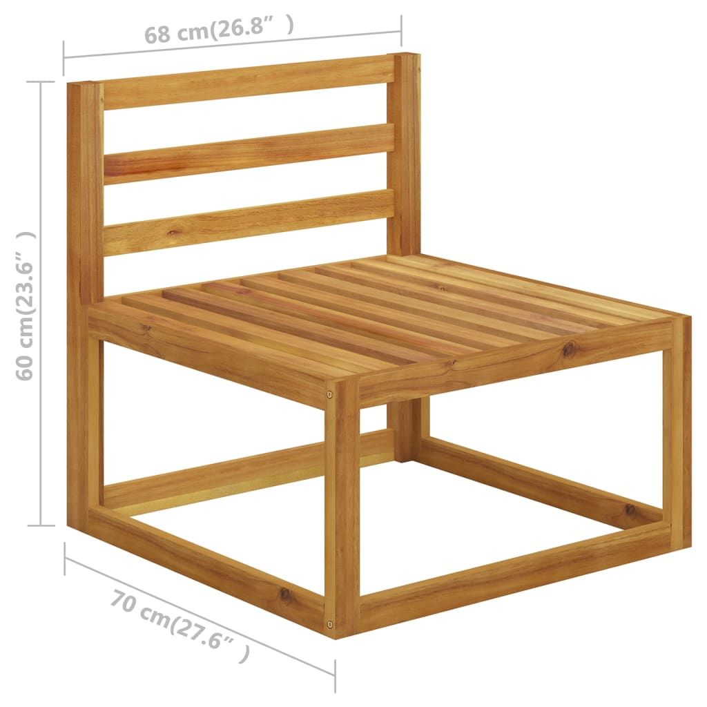 9 Piece Garden Lounge Set With Cushions Solid Wood Acacia