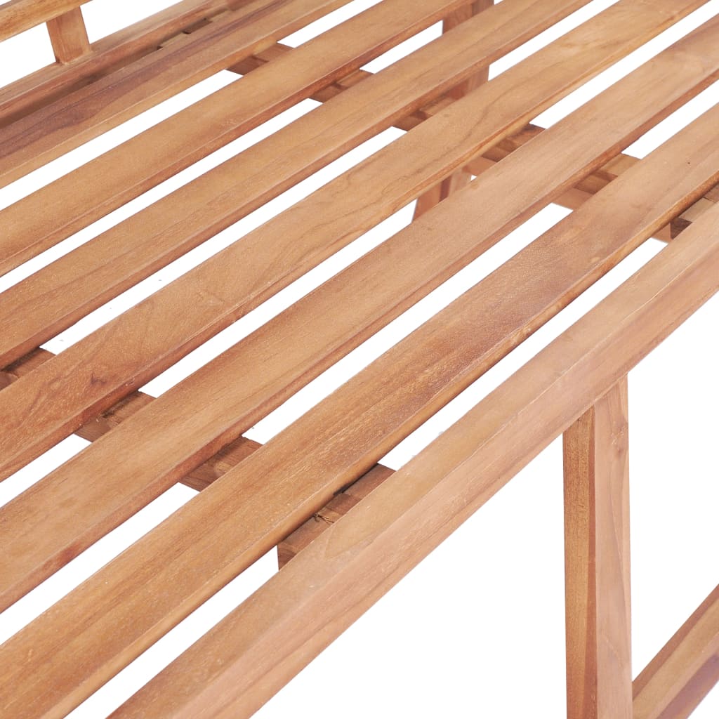 Garden Bench 127X58.5X92.5 Cm Solid Wood Teak