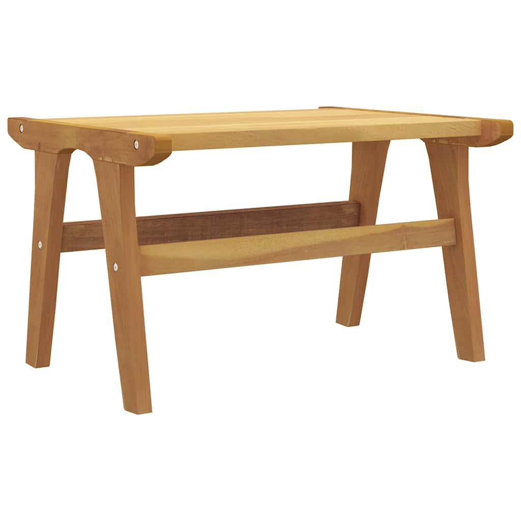Outdoor Chair Garden Solid Wood Teak Polyester Brown Black Waterproof Foldable 6
