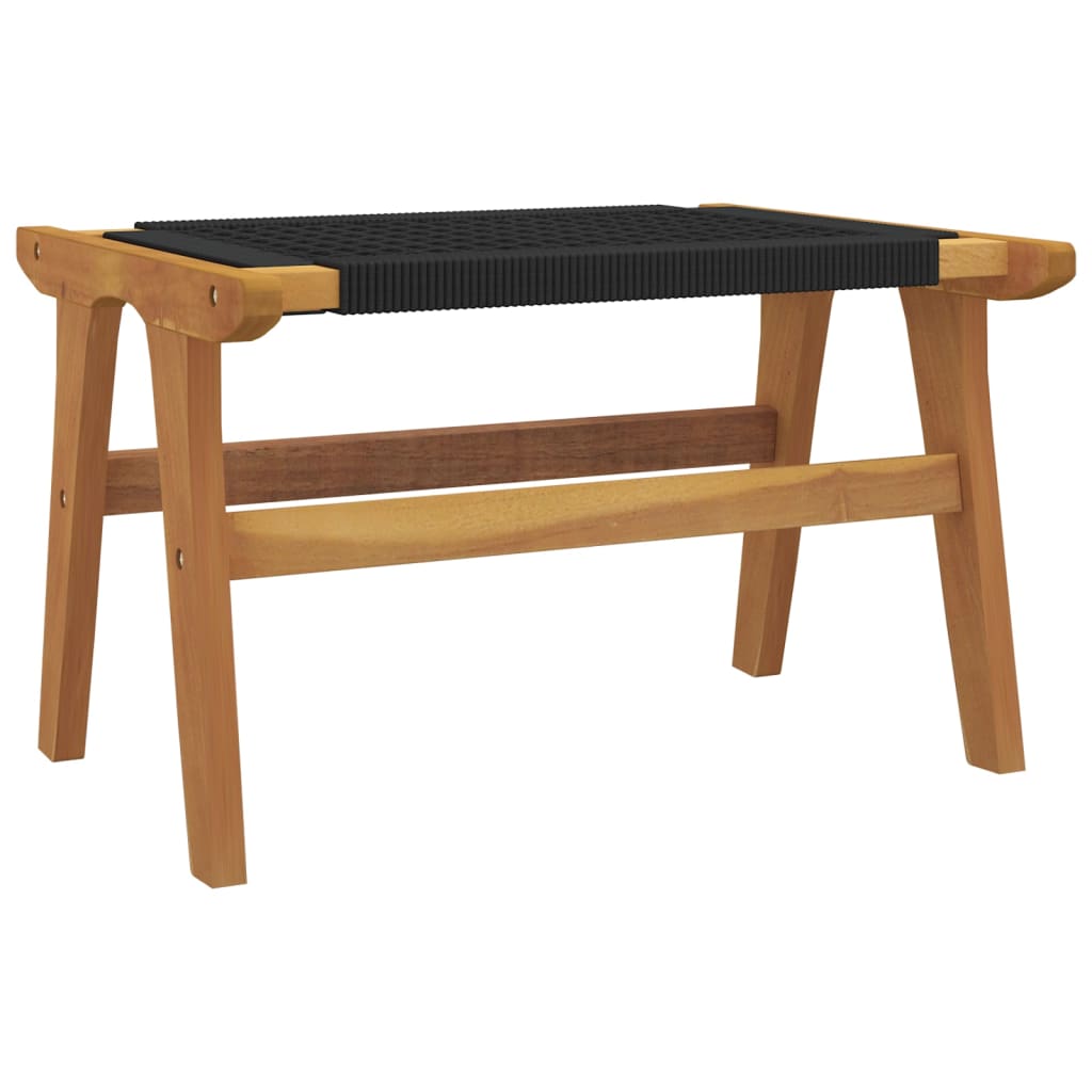 Garden Chair Solid Wood Teak And Polyester