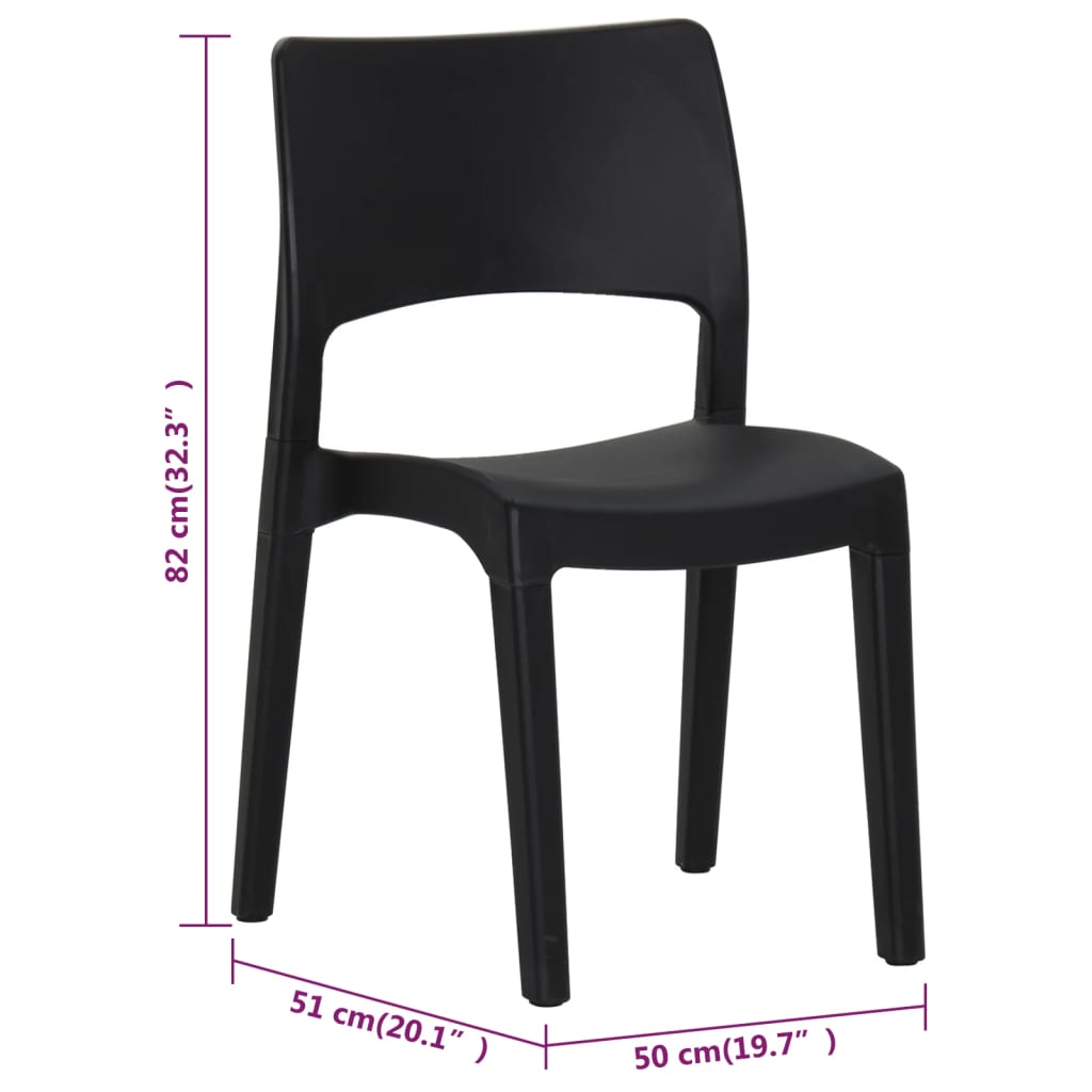 Garden Chairs 2 Pcs Polypropylene