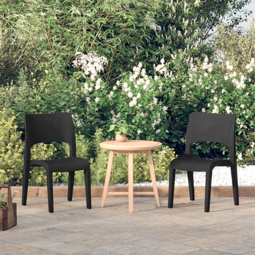 Garden Chairs 2 Pcs Polypropylene