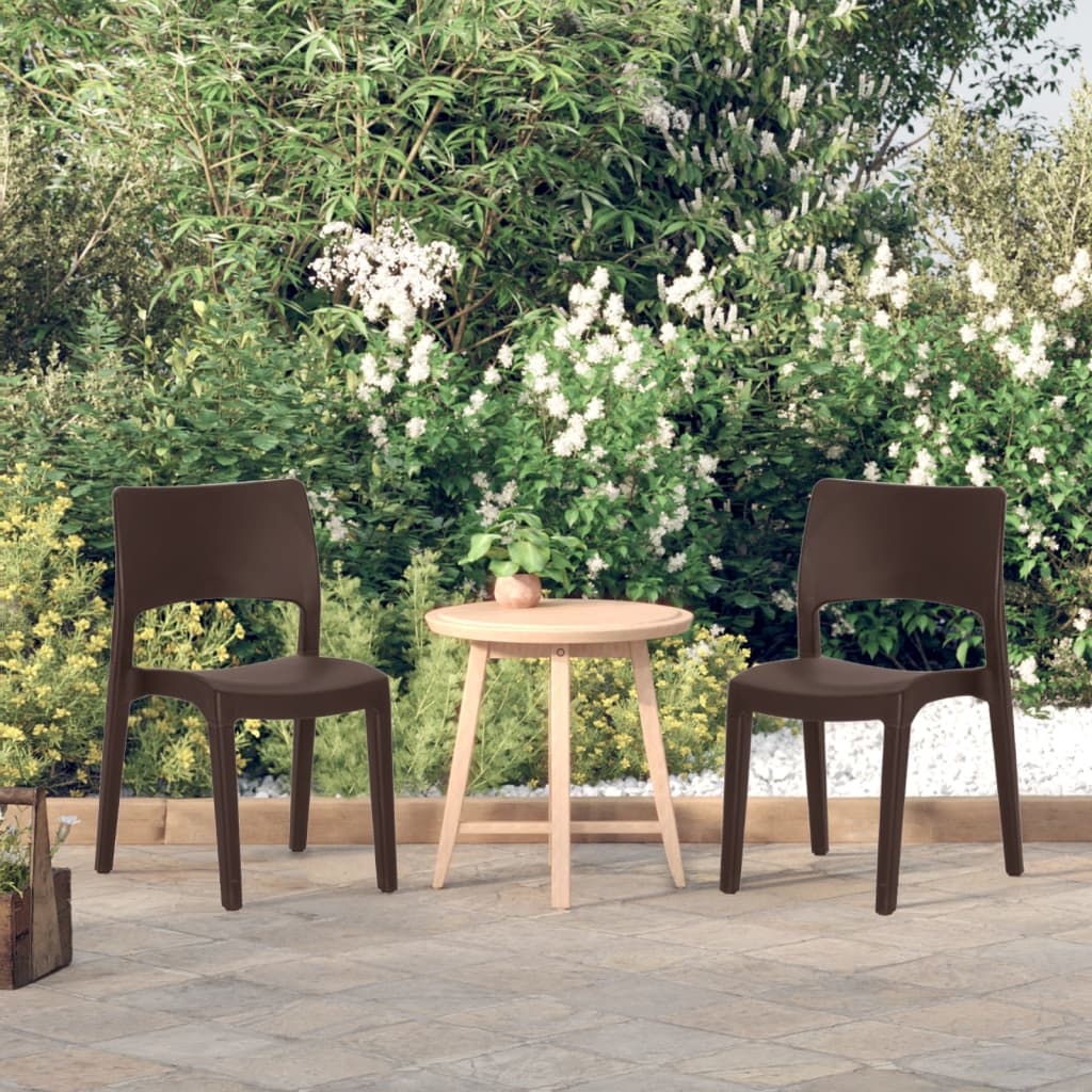 Garden Chairs 2 Pcs Polypropylene