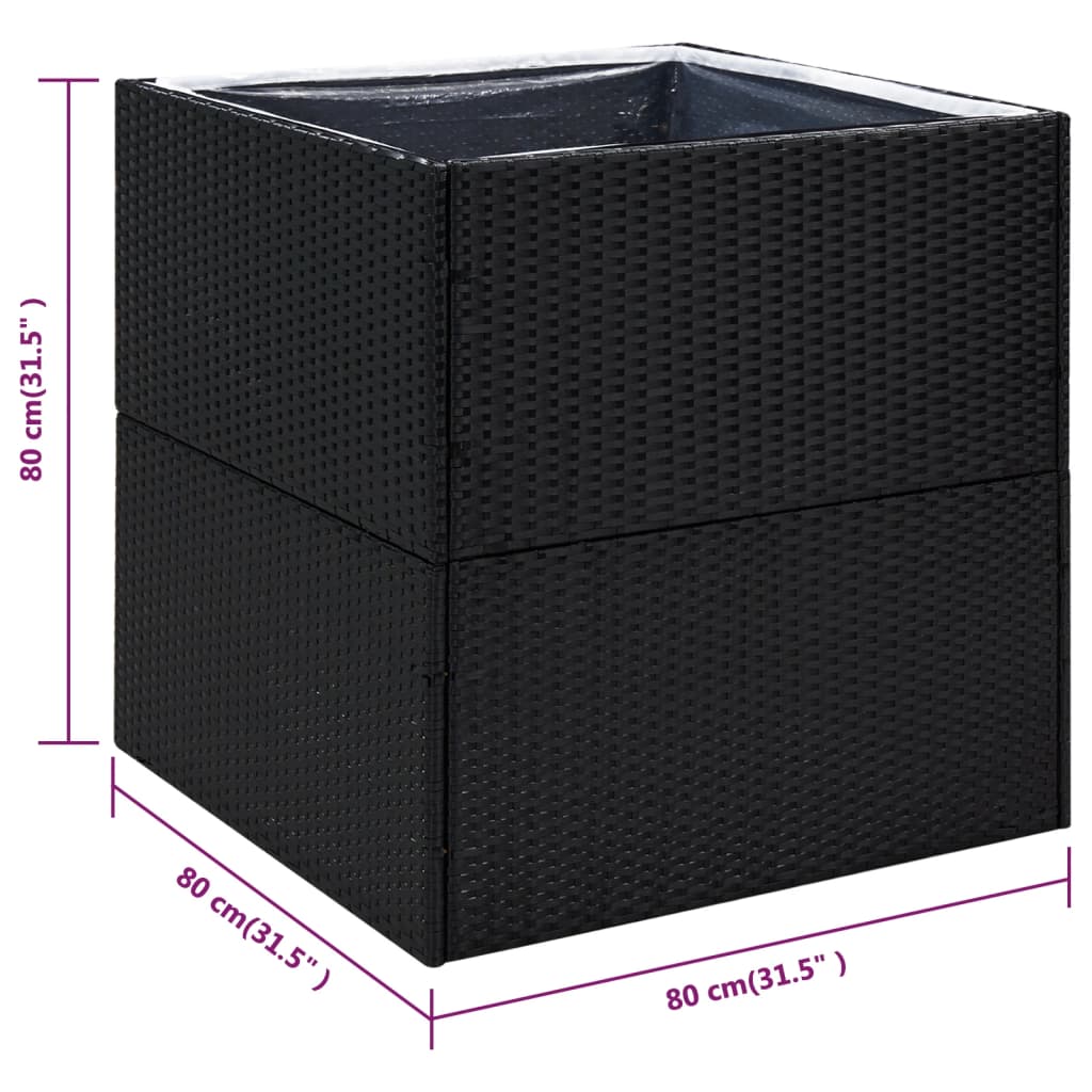 Garden Planter Poly Rattan