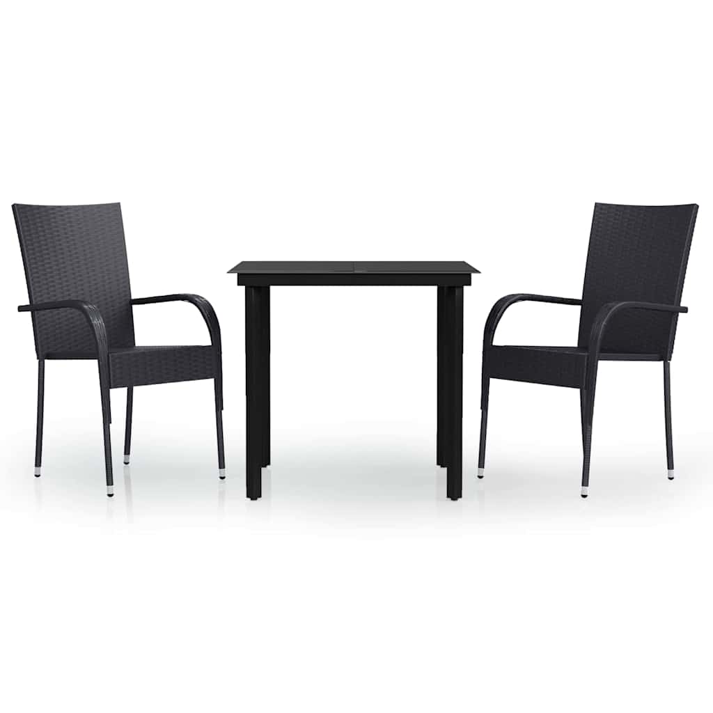 Outdoor Furniture Set 7 Piece Dining Grey And Black Brown And Black PE Rattan 14