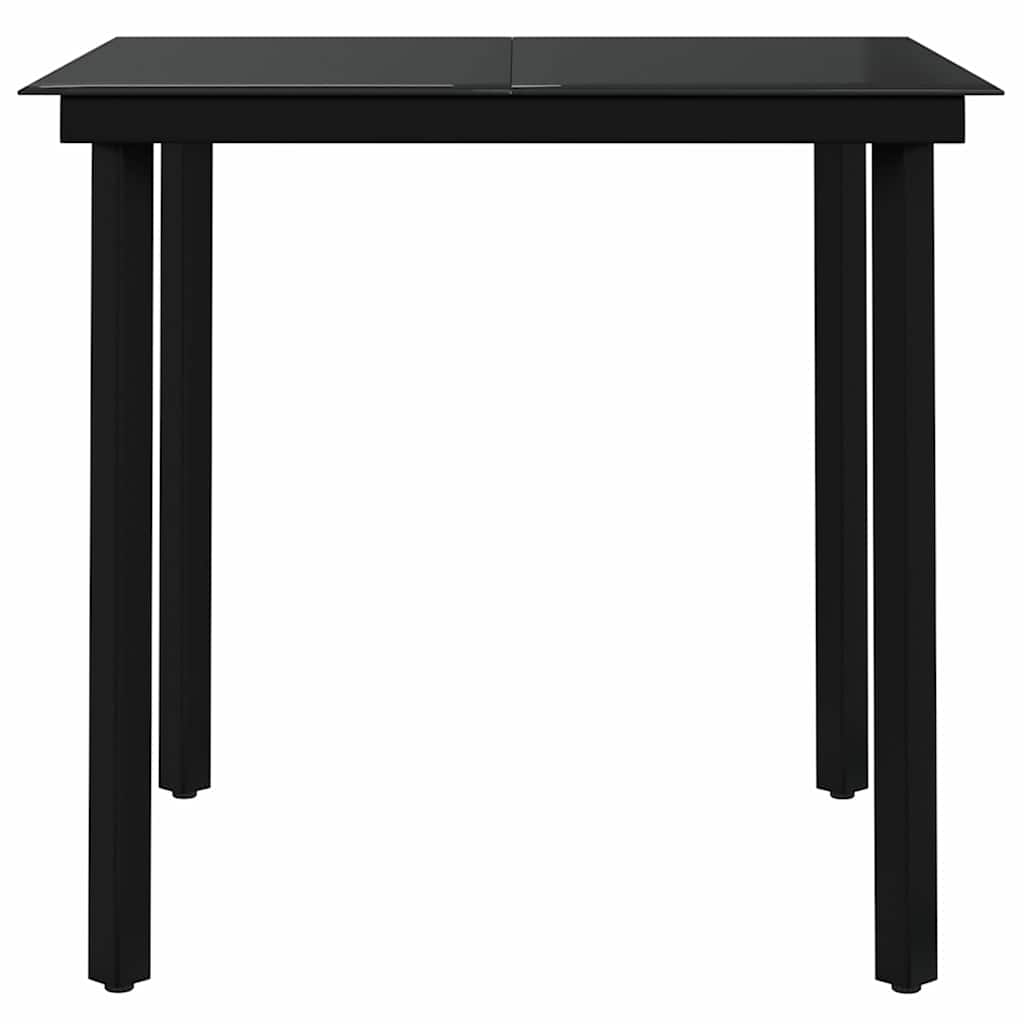 Outdoor Furniture Set 7 Piece Dining Grey And Black Brown And Black PE Rattan 14