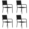 Garden Dining Chair | Set Of 2 | | Pe Rattan, Steel | Standard