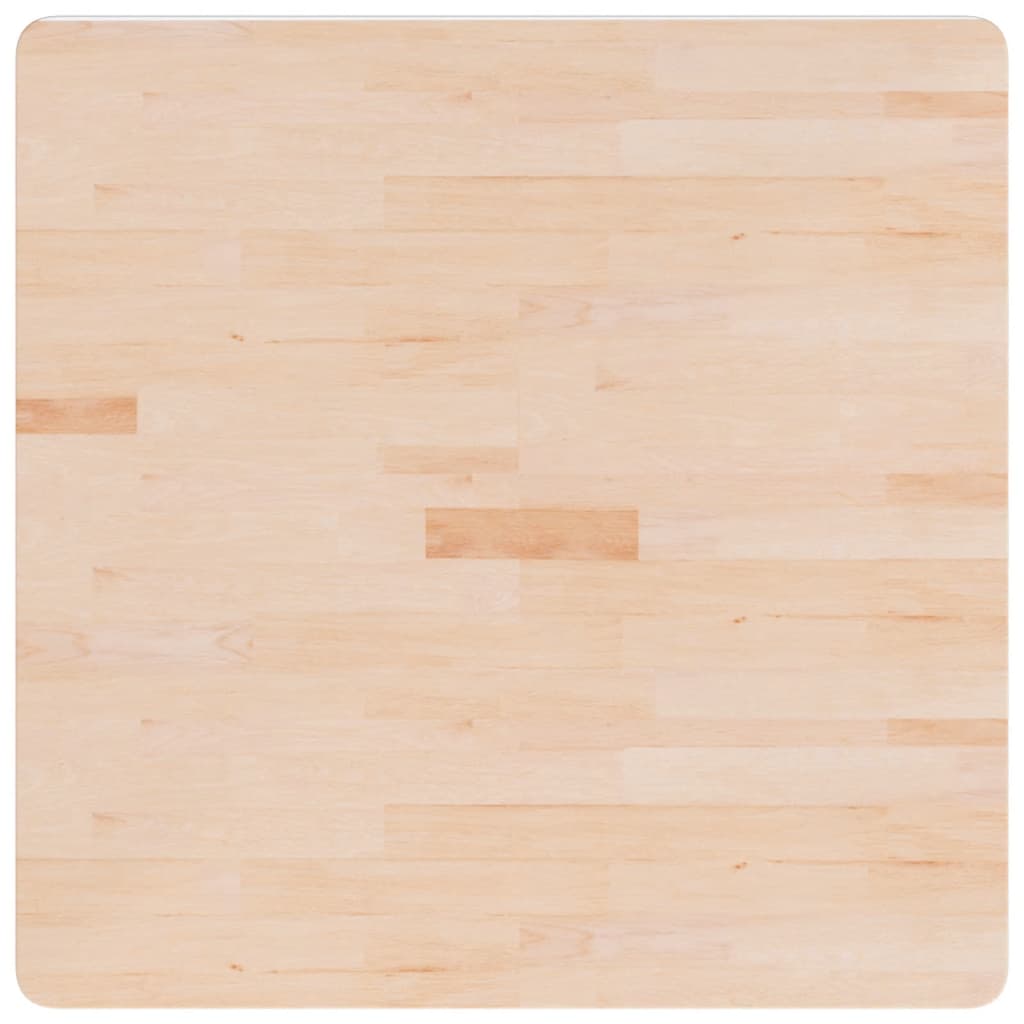 Square Table Top Untreated Solid Wood Oak