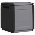 Outdoor Storage Boxes Garden Box 330 L Dark Grey Black Dark Grey And Black 138 X